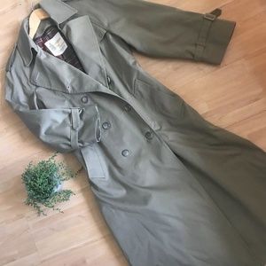 Vintage London Fog Trench Coat Sz Reg 8